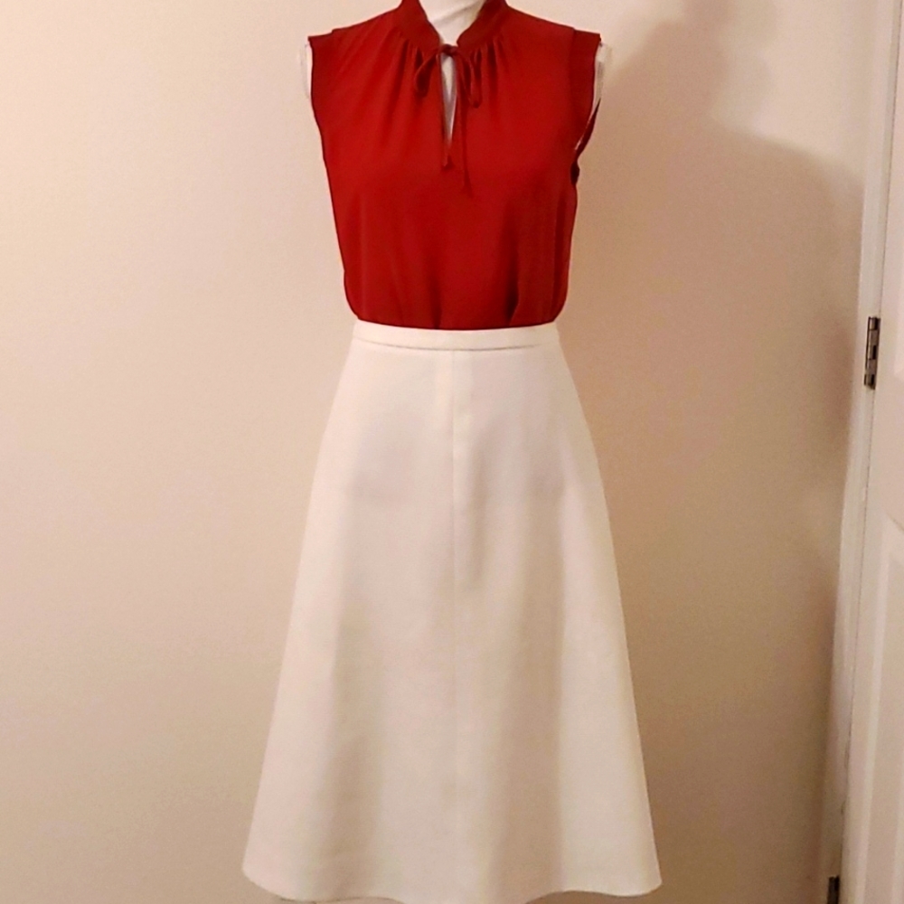 Vintage White Round Skirt
